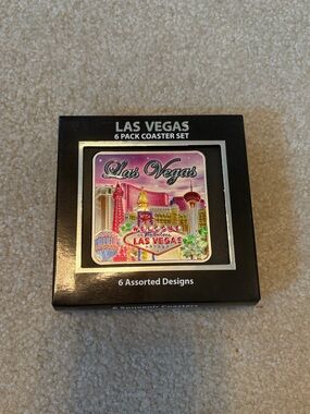 Las Vegas 6-Pack Coaster Set by